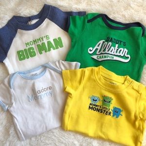 Boys 6M Carters Onesies - Lot of 4